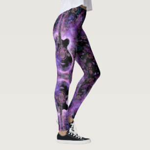Rock N Roll Guitar Leggings - Rock musik