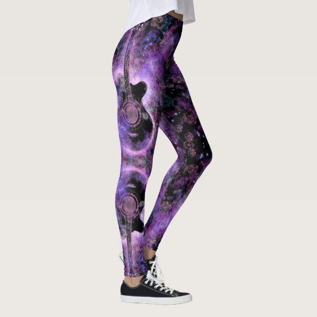 Rock N Roll Guitar Leggings - Rock musik (Höger)