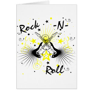 Rock n Roll Guitars Hälsningskort