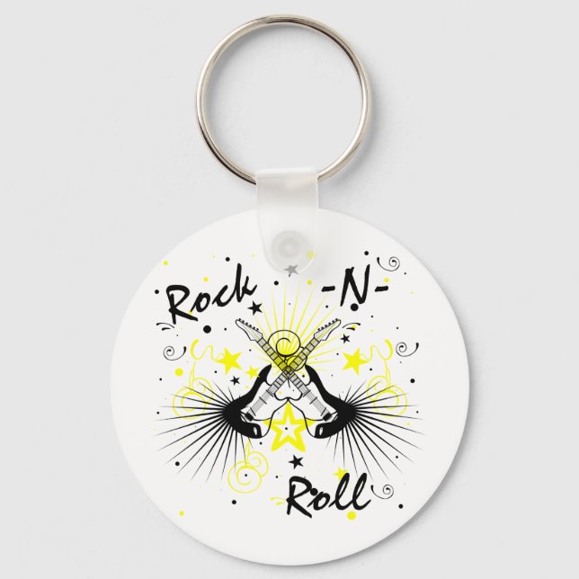 Rock n Roll Guitars Nyckelring (Framsida)
