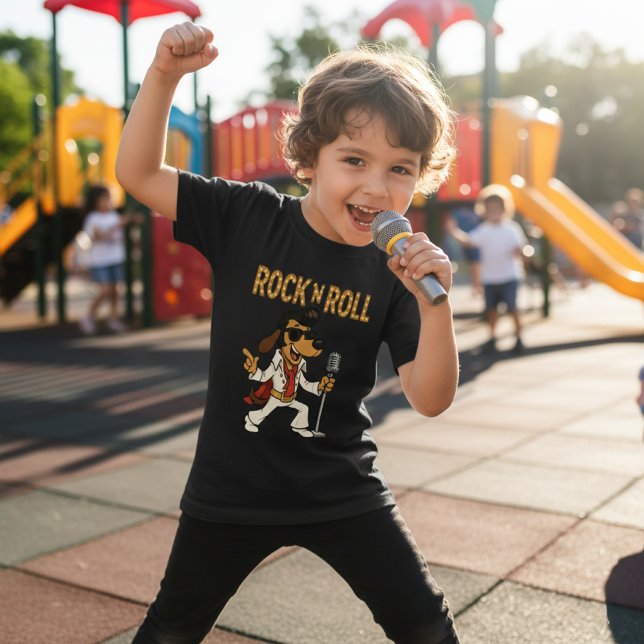 Rock 'n' Roll Hound Dog T-Shirt (Skapare uppladdad)