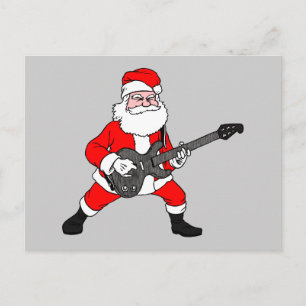 Rock N Roll Jultomten Helg Vykort