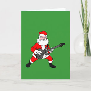 Rock N Roll Jultomten Helgkort