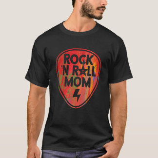 Rock n Roll Mamma Rock Band Gitarr Musik pojke T Shirt