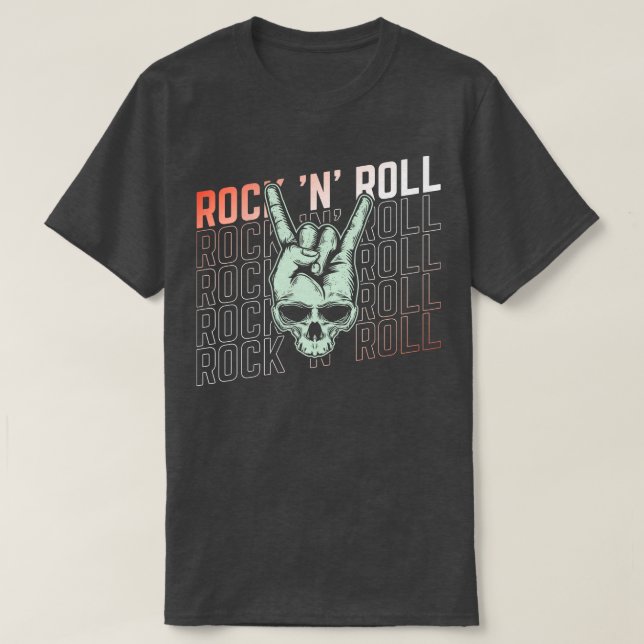 Rock n Roll Music Dancing Cont Festival 7 T Shirt (Design framsida)