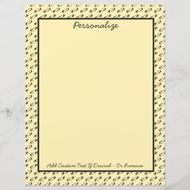 Rock N Roll Music Electric Guitars Personalize (Framsida)