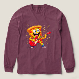 **Rock ’n’ Roll Pizza – Funny Guitar-Playing Slice T Shirt