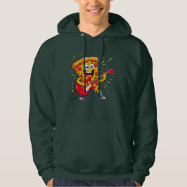 **Rock ’n’ Roll Pizza – Rolig Pizzaskiva som spela Hoodie
