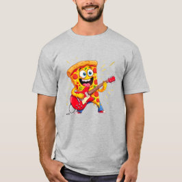 **Rock ’n’ Roll Pizza – Rolig Pizzaslice som spela T Shirt