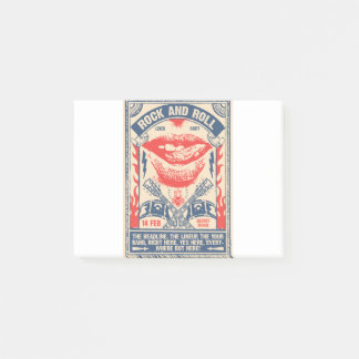 rock n roll post-it block