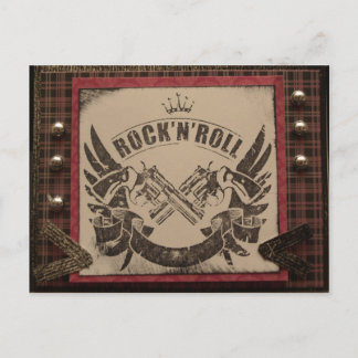 Rock N Roll Postcard Vykort