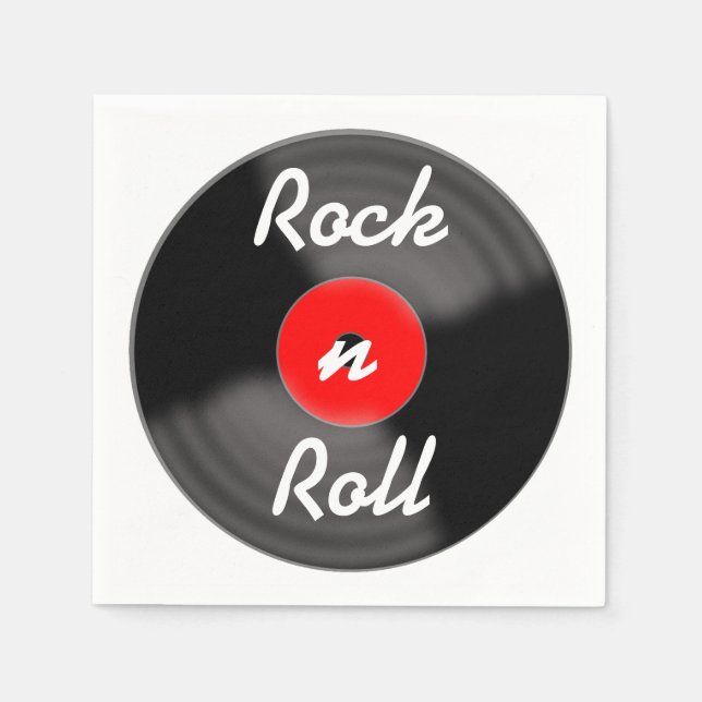 Rock n Roll-Record Servetter (Framsidan)