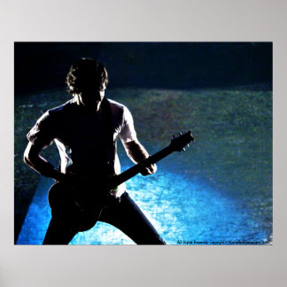 ROCK N ROLL SILHOUETTE POSTER #2. sten on!