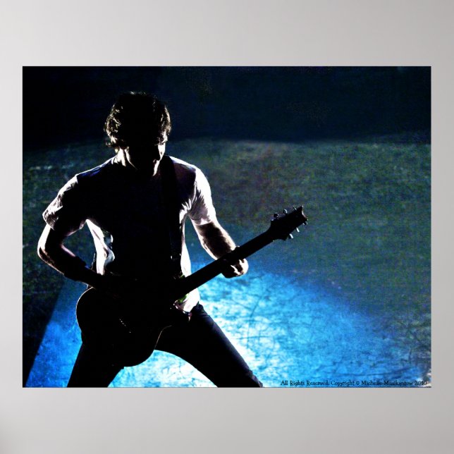ROCK N ROLL SILHOUETTE POSTER #2. sten on! (Framsidan)