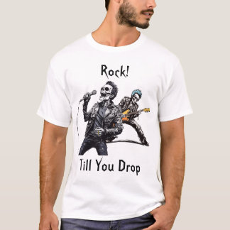 Rock 'n' Roll Skelett T Shirt