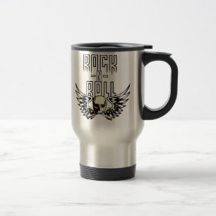 Rock n Roll Skull med Vingar Resemugg