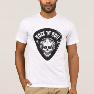 Rock N Roll Skull T Shirt