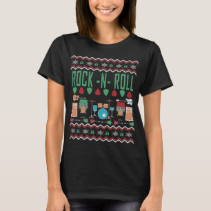 Rock n Roll Ugly jul Sweater Tee Shirt