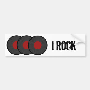 Rock N Rullvinylregister Bildekal