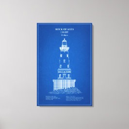 Rock of Ages Lighthouse - Michigan – AD Canvastryck