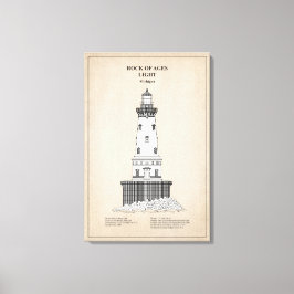 Rock of Ages Lighthouse - Michigan - SBD Canvastryck