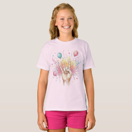 Rock On Födelsedagsfirande - Akvarellballonger T Shirt