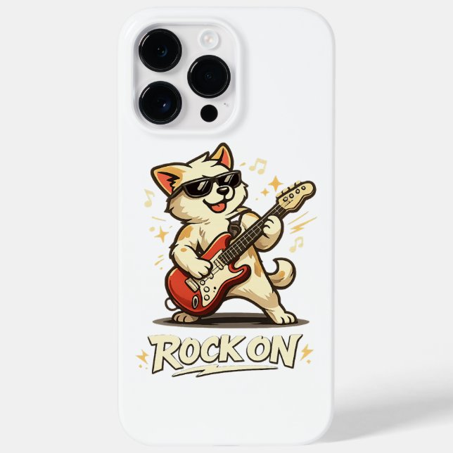Rock On Gitarr Hund Rollig Rockmusik (Baksida)