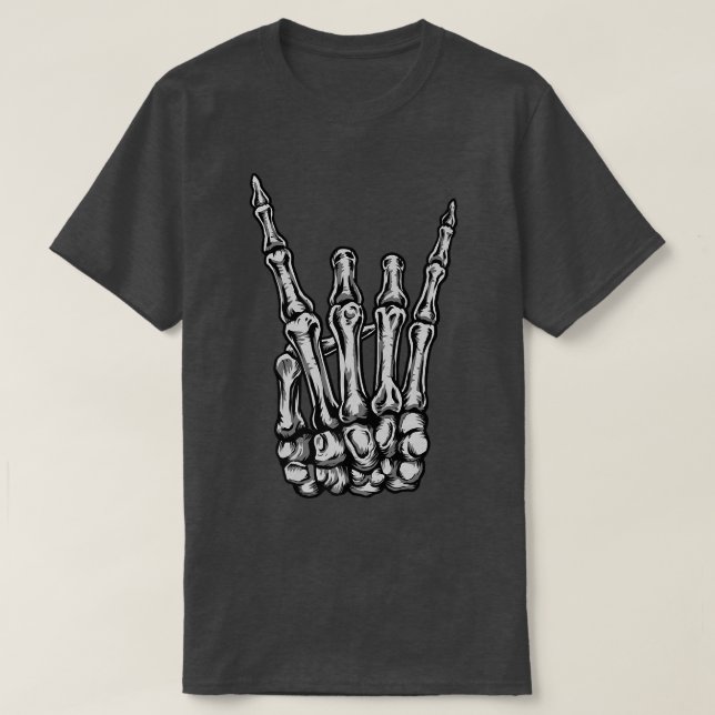 Rock On Skeleton Hand  Don't Stop After The Concer T Shirt (Design framsida)