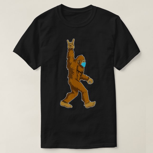 Rock On Wearing Mask Ew People Social Distance Gif T Shirt (Design framsida)