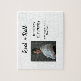 Rock på 20-årsdag för elegant av foto pussel