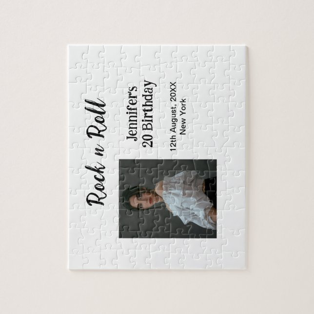 Rock på 20-årsdag för elegant av foto pussel (Vertikal)