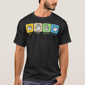 Rock Paper Scissors Flashbang Gamer Vintage T Shirt