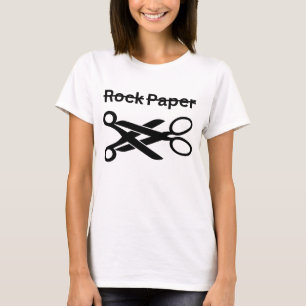 Rock Paper Scissors Roligt Lesbiskt Tema T Shirt