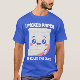 Rock Paper Scissors Valde papper styrde Game fami T Shirt