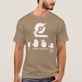 Rock Paper Scissorsable Saw Carpenter Accident fri T Shirt