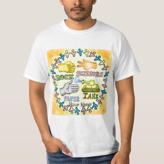 Rock Paper Tank  t-shirt (Framsida)