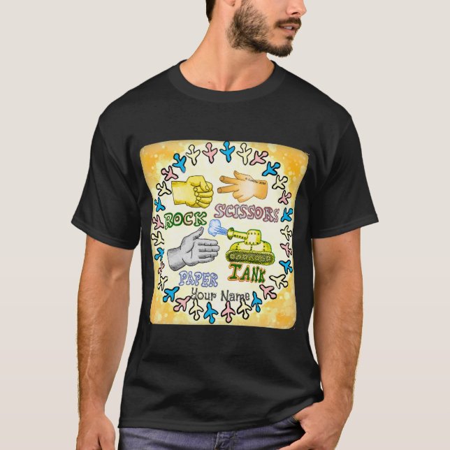 Rock Paper Tank  t-shirt (Framsida)