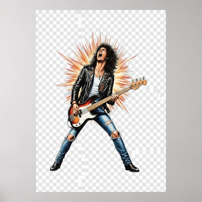 Rock photo block poster (Framsidan)