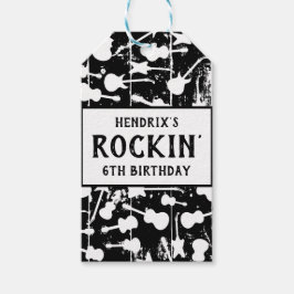 Rock & Roll Guitar Birthday Party Napkins Presentetikett