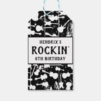 Rock & Roll Guitar Birthday Party Napkins Presentetikett