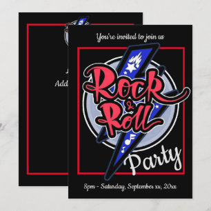 Rock & Roll Lightning Party Inbjudan