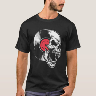 Rock & Skalle Vinyl Metall, Rockmusik Vintage Vibe T Shirt