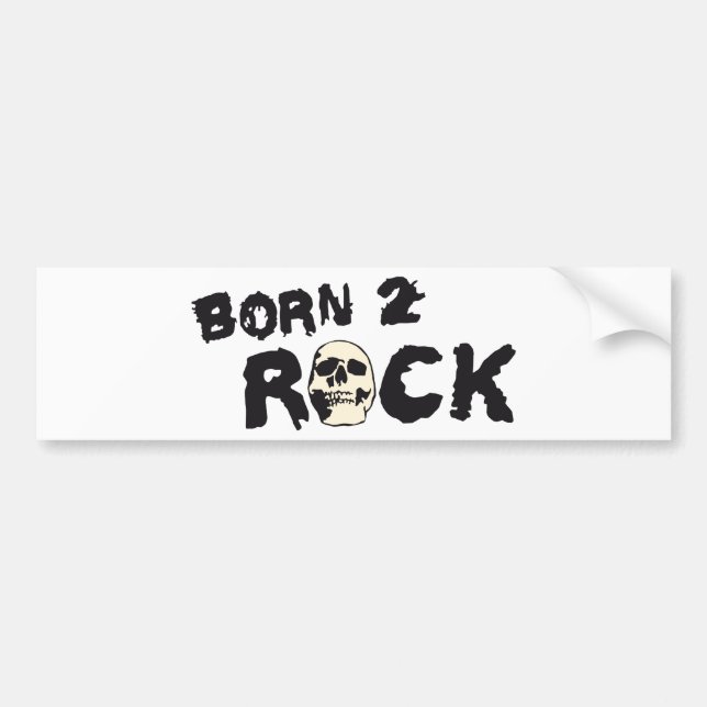 rock skull bildekal (Framsidan)