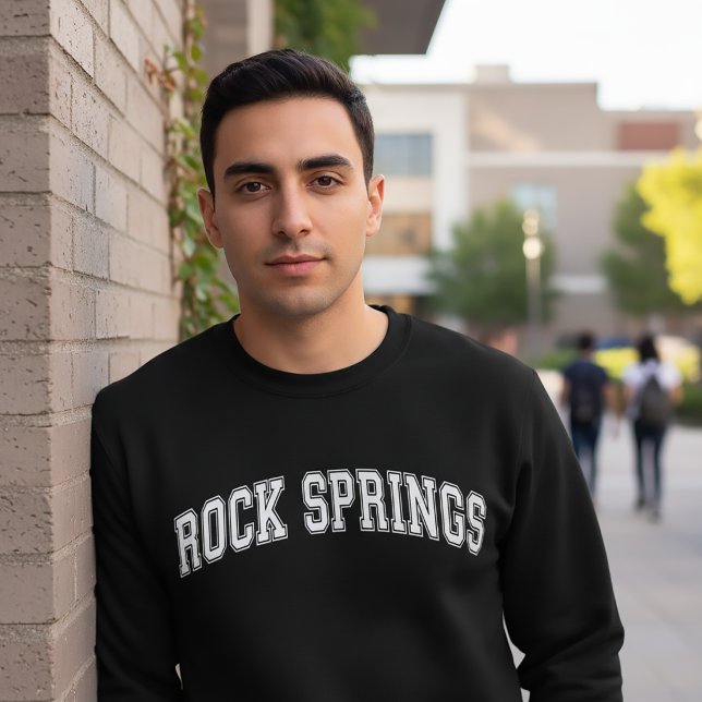 ROCK SPRINGS Universitetstyp Amerikanskt College Lång Ärmad Tröja (Skapare uppladdad)