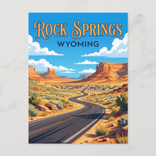 Rock Springs USA Vykort (Framsida)