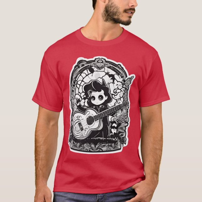 Rock Star boy for those who love music girl T Shirt (Framsida)