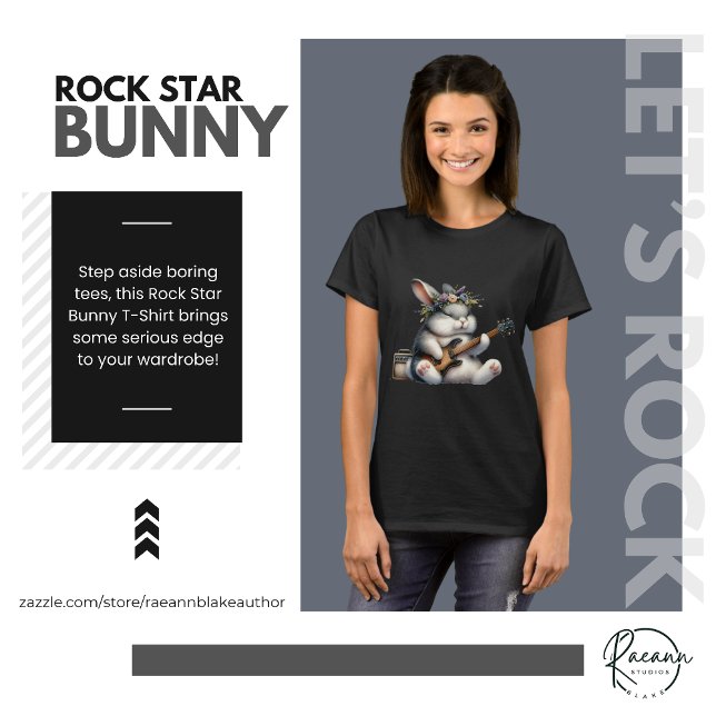 Rock Star Bunny T-shirt (Skapare uppladdad)