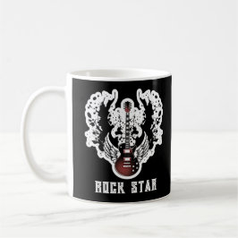 Rock Star Guitar Rock and Roll Tattoo Music Mug Kaffemugg