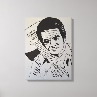 Rock Star Hand Painted by Mark ELsen Canvastryck