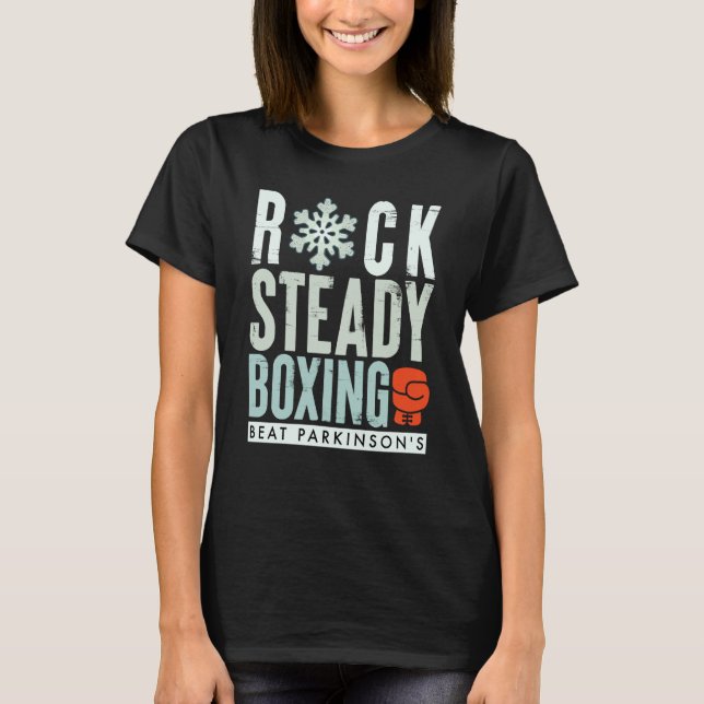Rock Steady Boxing Parkinson's Winter Edition T Shirt (Framsida)